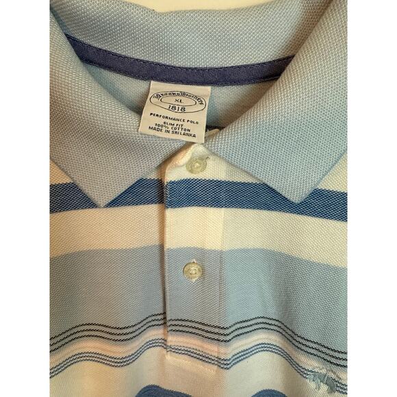Brooks Brothers Slim Fit Performance Polo Striped Spring Colors XL - Picture 4 of 10